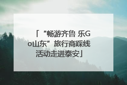 “畅游齐鲁 乐Go山东”旅行商踩线活动走进泰安