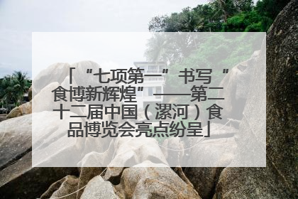 “七项第一”书写“食博新辉煌”——第二十二届中国（漯河）食品博览会亮点纷呈