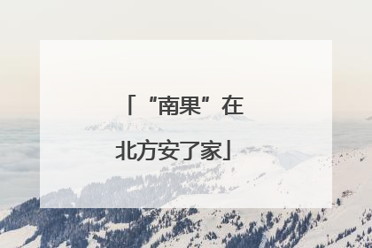 “南果”在北方安了家