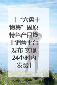 “六盘丰物集”固原特色产品线上销售平台发布 实现24小时内发货