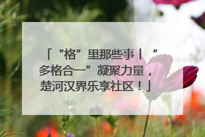 “格”里那些事丨“多格合一”凝聚力量，楚河汉界乐享社区！