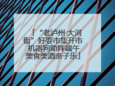 “老泸州·大河街”好耍市集开市 机器狗助阵端午美食美酒亲子乐