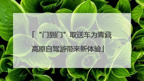 “门到门”取送车为青藏高原自驾游带来新体验