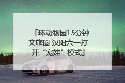 环动物园15分钟文旅圈 汉阳六一打开“宠娃”模式