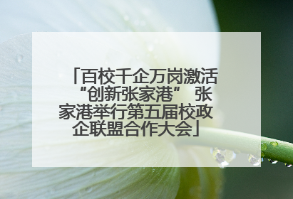 百校千企万岗激活“创新张家港” 张家港举行第五届校政企联盟合作大会