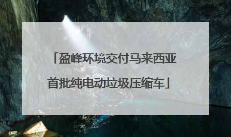 盈峰环境交付马来西亚首批纯电动垃圾压缩车