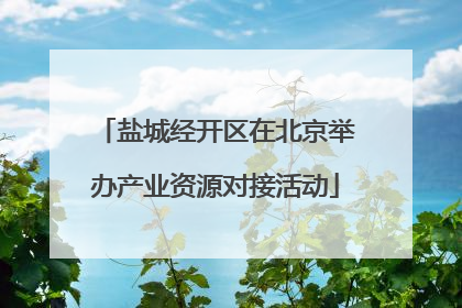 盐城经开区在北京举办产业资源对接活动