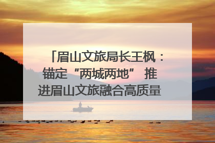 眉山文旅局长王枫：锚定“两城两地” 推进眉山文旅融合高质量发展｜文旅局长说