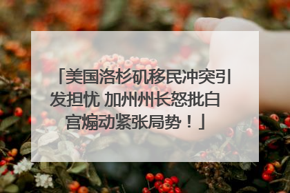 美国洛杉矶移民冲突引发担忧 加州州长怒批白宫煽动紧张局势！