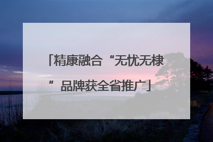 精康融合“无忧无棣”品牌获全省推广