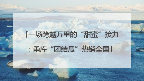 一场跨越万里的“甜蜜”接力：甬库“团结瓜”热销全国