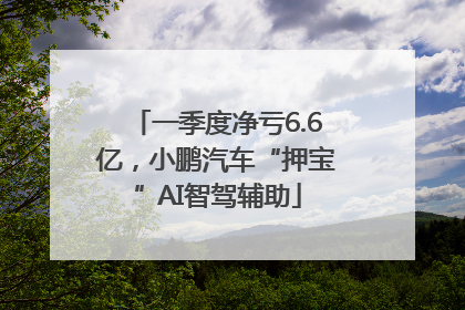 一季度净亏6.6亿，小鹏汽车“押宝”AI智驾辅助