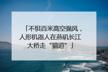 不惧百米高空强风，人形机器人在燕矶长江大桥走“猫道”