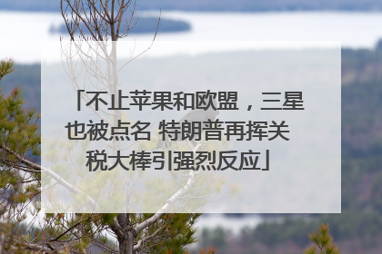 不止苹果和欧盟，三星也被点名 特朗普再挥关税大棒引强烈反应