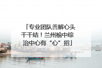 专业团队善解心头千千结！兰州榆中综治中心有“心”招