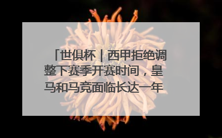 世俱杯｜西甲拒绝调整下赛季开赛时间，皇马和马竞面临长达一年的“魔鬼赛程”