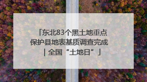 东北83个黑土地重点保护县地表基质调查完成｜全国“土地日”