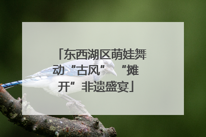 东西湖区萌娃舞动“古风” “摊开”非遗盛宴