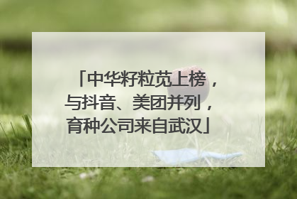 中华籽粒苋上榜，与抖音、美团并列，育种公司来自武汉