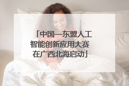 中国—东盟人工智能创新应用大赛在广西北海启动
