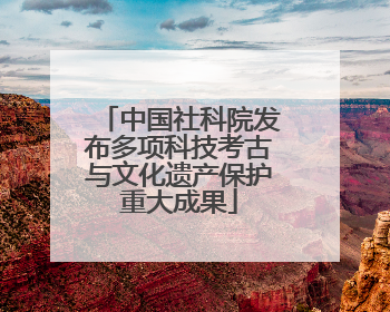 中国社科院发布多项科技考古与文化遗产保护重大成果