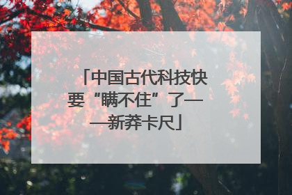 中国古代科技快要“瞒不住”了——新莽卡尺