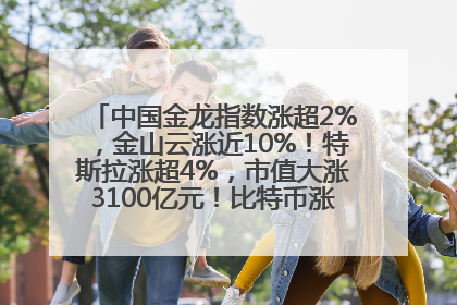中国金龙指数涨超2%，金山云涨近10%！特斯拉涨超4%，市值大涨3100亿元！比特币涨回11万美元关口