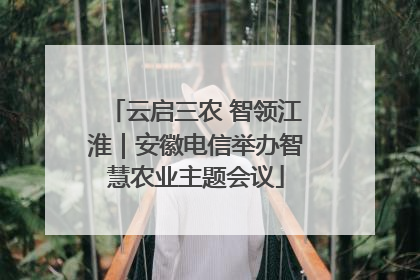 云启三农 智领江淮｜安徽电信举办智慧农业主题会议
