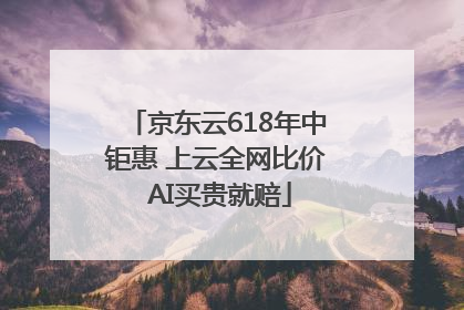 京东云618年中钜惠 上云全网比价 AI买贵就赔