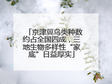 京津冀鸟类种数约占全国四成，三地生物多样性“家底”日益厚实