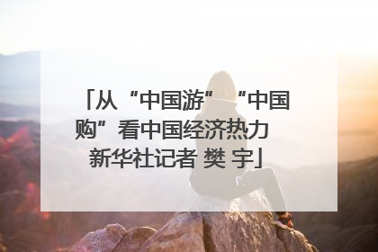 从“中国游”“中国购”看中国经济热力 新华社记者 樊 宇
