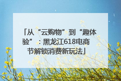 从“云购物”到“趣体验”：黑龙江618电商节解锁消费新玩法