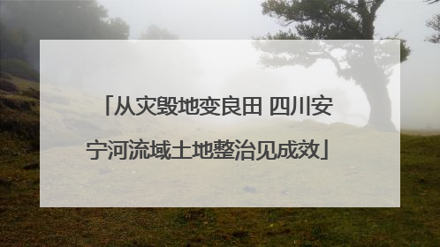 从灾毁地变良田 四川安宁河流域土地整治见成效