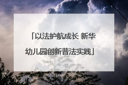 以法护航成长 新华幼儿园创新普法实践