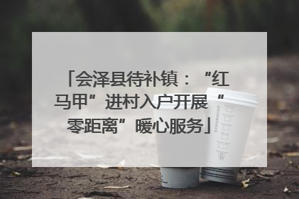 会泽县待补镇：“红马甲”进村入户开展“零距离”暖心服务