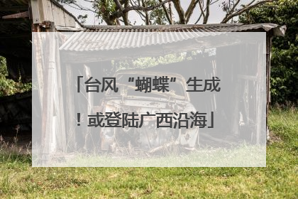 台风“蝴蝶”生成！或登陆广西沿海