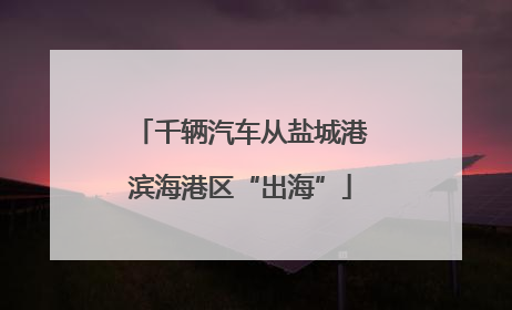 千辆汽车从盐城港滨海港区“出海”