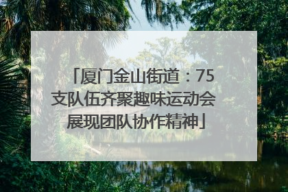 厦门金山街道：75支队伍齐聚趣味运动会 展现团队协作精神