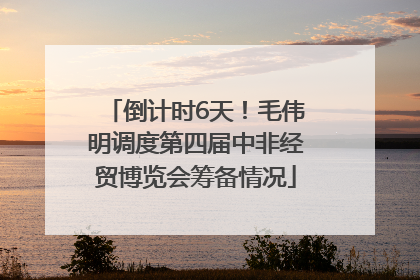倒计时6天！毛伟明调度第四届中非经贸博览会筹备情况