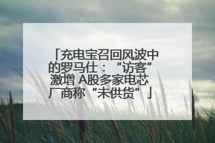 充电宝召回风波中的罗马仕：“访客”激增 A股多家电芯厂商称“未供货”