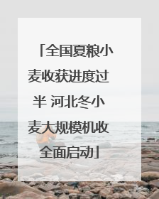 全国夏粮小麦收获进度过半 河北冬小麦大规模机收全面启动