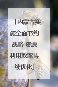 内蒙古实施全面节约战略 资源利用效率持续优化