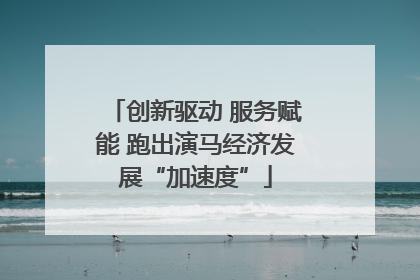 创新驱动 服务赋能 跑出演马经济发展“加速度”