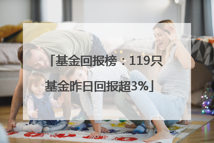 基金回报榜：119只基金昨日回报超3%