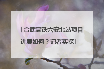 合武高铁六安北站项目进展如何？记者实探