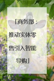 商务部：推动实体零售引入智能导购