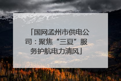 国网孟州市供电公司：聚焦“三夏”服务护航电力清风