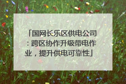 国网长乐区供电公司：跨区协作升级带电作业，提升供电可靠性