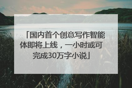 国内首个创意写作智能体即将上线，一小时或可完成30万字小说
