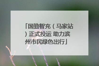 国勤智充（马家站）正式投运 助力滨州市民绿色出行